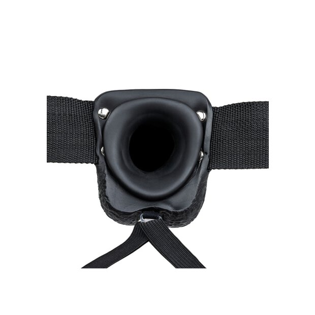 Vibrating Hollow Strap-On with Balls - 27,2 cm