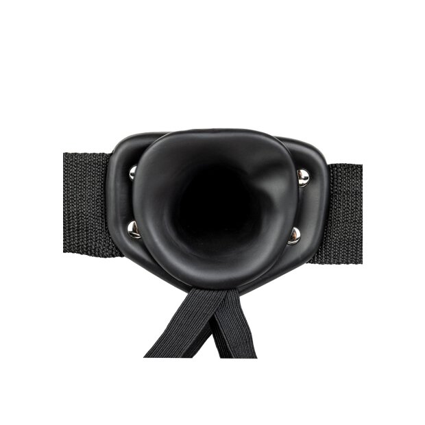 Vibrating Hollow Strap-On without Balls - 18,5 cm