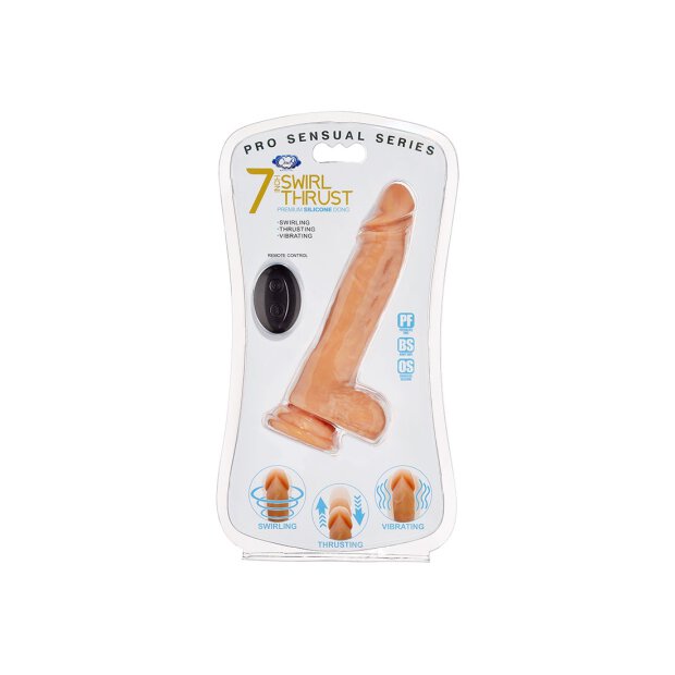 Cloud 9 - Pro Vibro Saugnapf Dildo mit Ferbedienung 18 cm