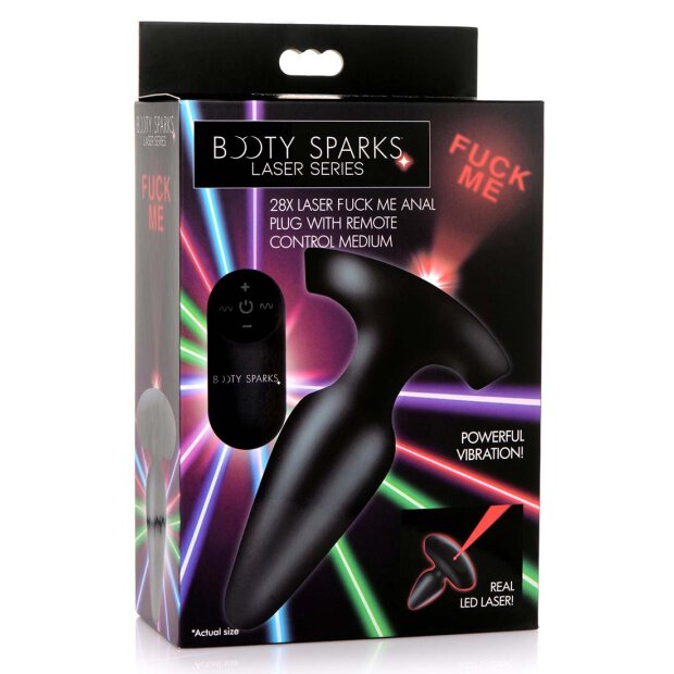Booty Sparks Laser Fuck Me - Butt Plug with Remote Control - Medium