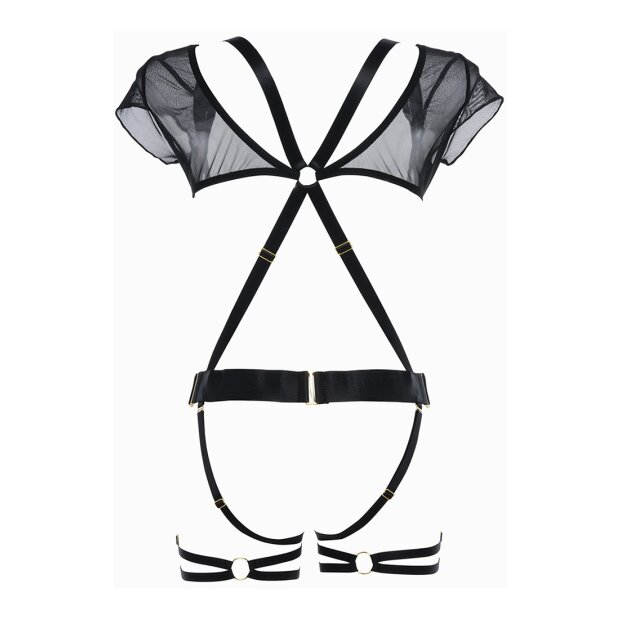 Allure St. Tropez Babe Suspender OS Black