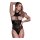 Magic Silk - Seamless Halter Teddy - One Size - Black