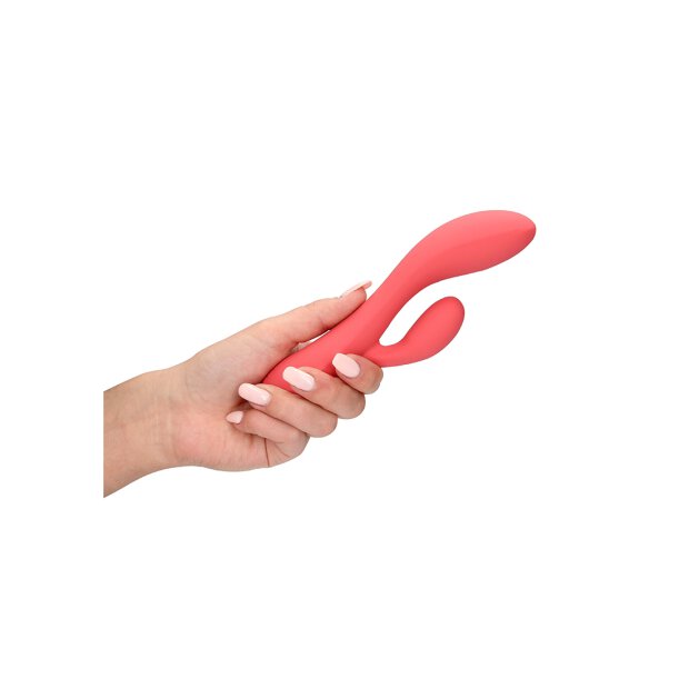 Loveline Glatter ultra softer Silikon Rabbit-Vibrator rosa