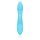 Loveline vibrateur lapin en silicone ultra doux et strié bleu glacier