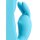 Loveline vibrateur lapin en silicone ultra doux et strié bleu glacier