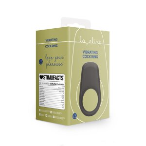 Loveline Vibrating Penis Ring Licorice Black