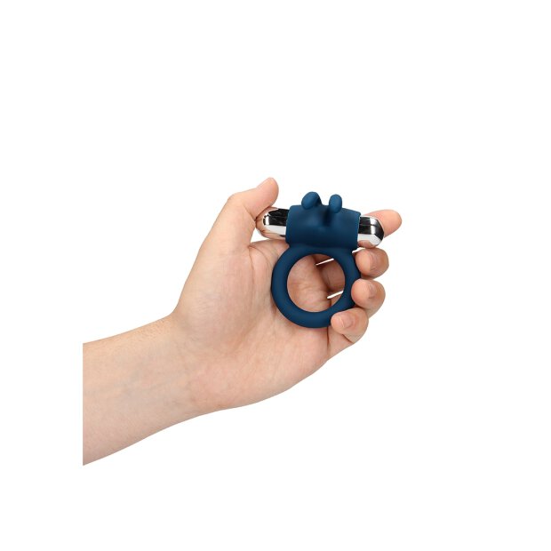 Loveline Vibrierender Rabbit Penis Ring blau