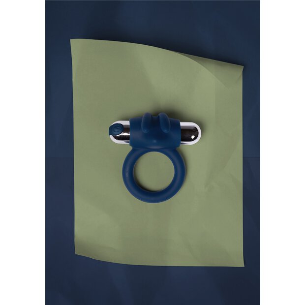 Loveline Vibrierender Rabbit Penis Ring blau