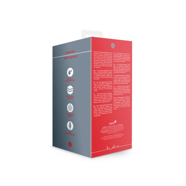 Loveline Vibrierende Masturbatorhülse Lakritz Schwarz