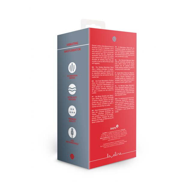 Loveline Vibrierende Masturbatorhülse Lakritz Schwarz