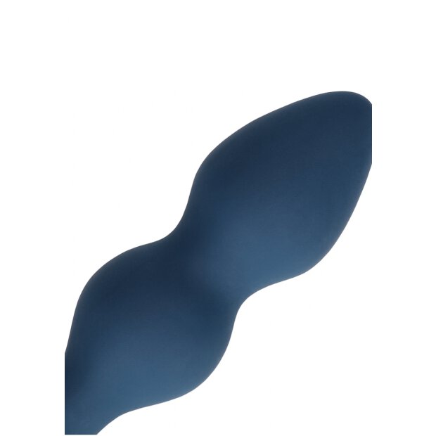 Loveline anal plug in drop shape blue 3.8 cm