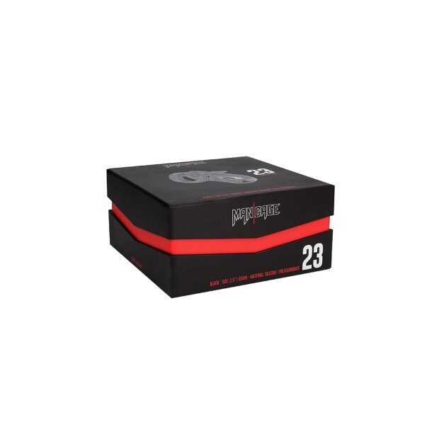 ManCage Modell 23 Keuschheitskäfig schwarz 6,5 cm