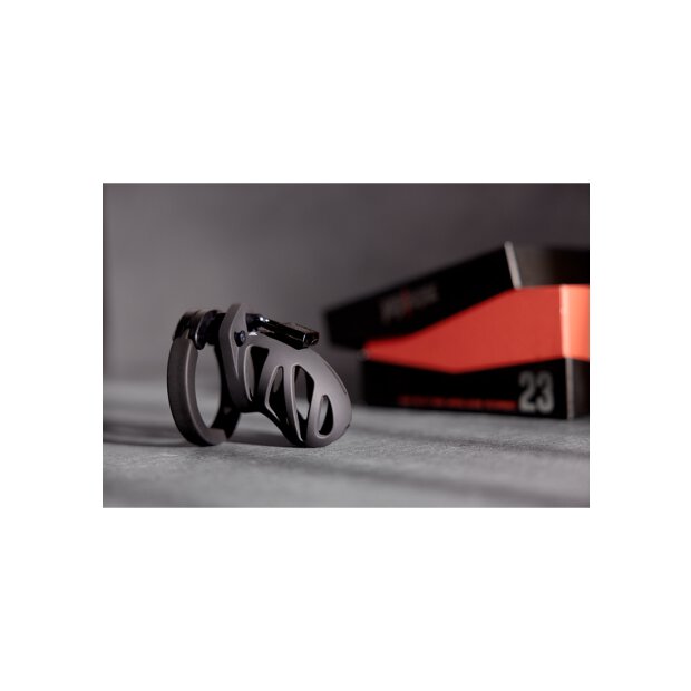 ManCage Modell 23 Keuschheitskäfig schwarz 6,5 cm