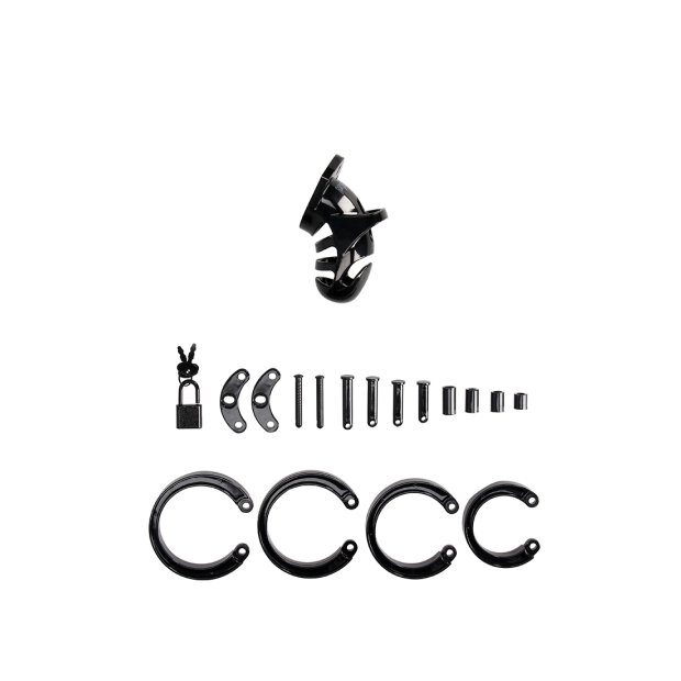 ManCage Modell 25 Keuschheitskäfig schwarz 9 cm