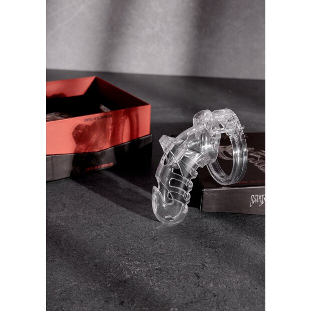 ManCage Modell 26 Keuschheitskäfig transparent 11,5 cm
