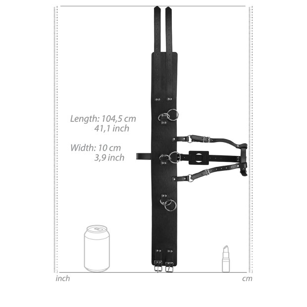 Shots belt with wall vibrator holder black