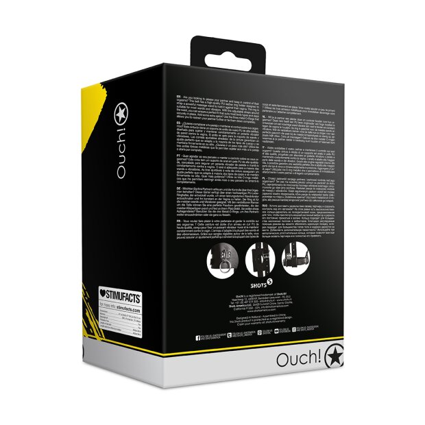 Shots belt with wall vibrator holder black