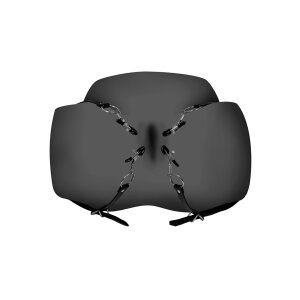 Shots labia spreader with clamps black