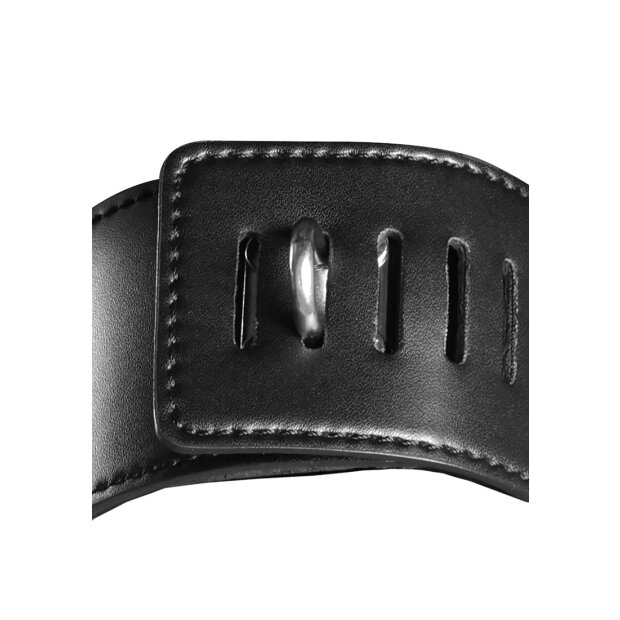 Shots harnais de tête avec fermeture éclair et serrure noir