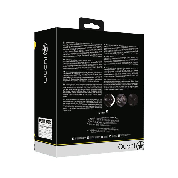 Shots Masque avec yeux bandés et balloune respirant noir