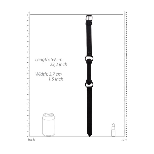 Shots Silikon-Beißknebel mit Nippelklammern schwarz