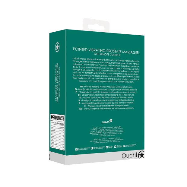 Shots Vibro Prostata Massagegerät Metallic Grün