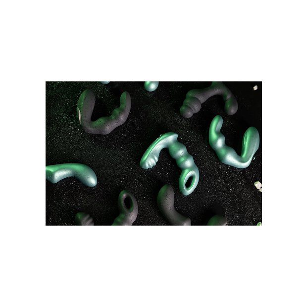 Shots Vibro Prostata Massagegerät Metallic Grün