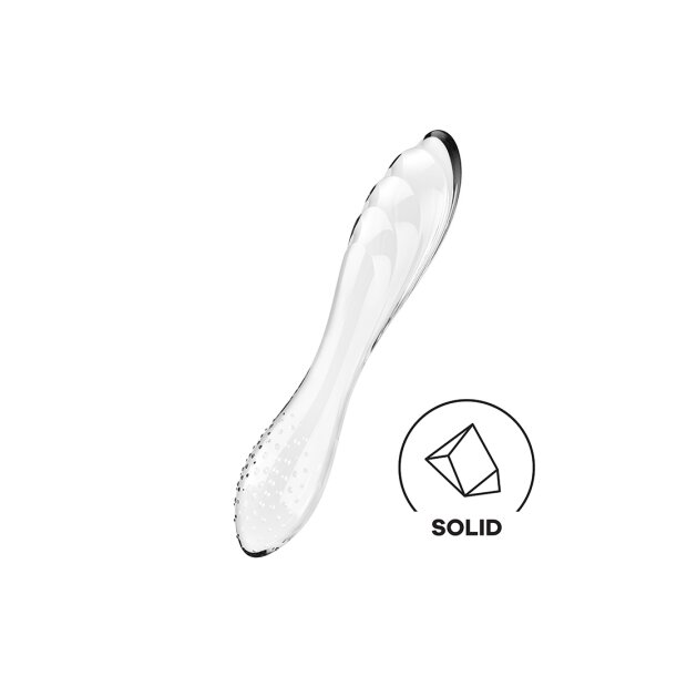 Satisfyer Dazzling Crystal 1 Glass Dildo Transparent