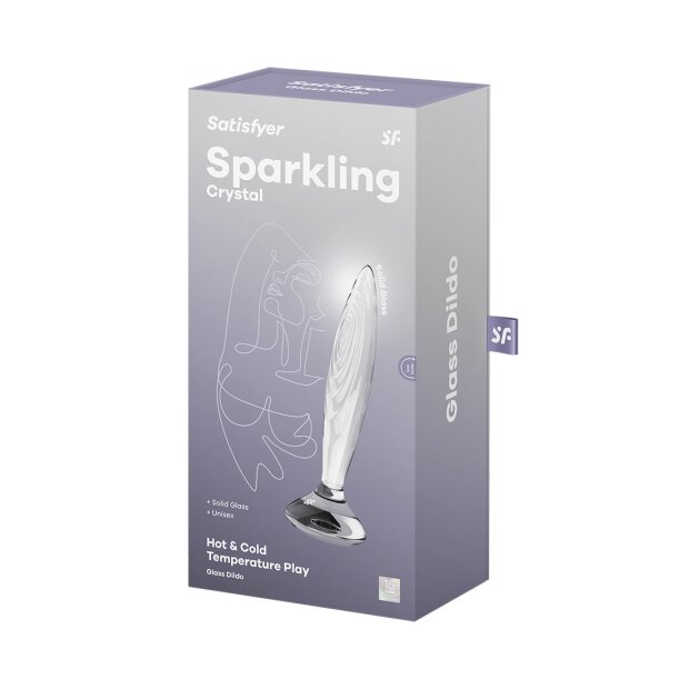 Satisfyer Sparkling Crystal Glass Dildo Transparent