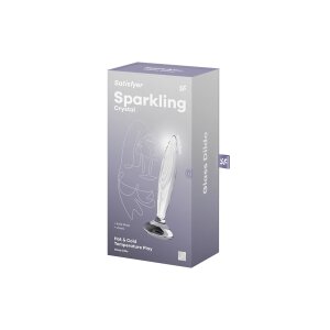 Sparkling Crystal - Glass Dildo - Transparent