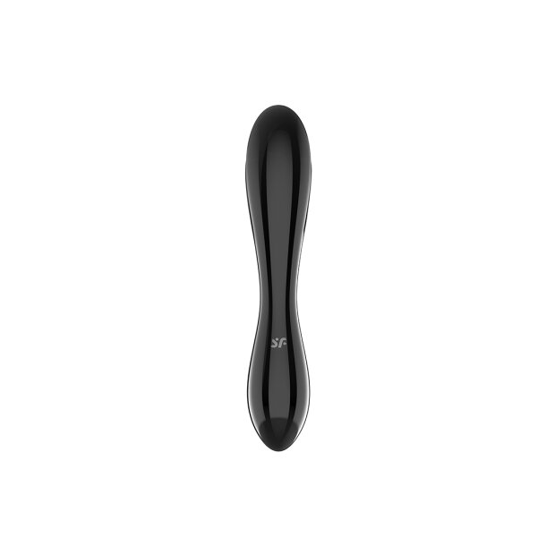 Dazzling Crystal 1 - Glass Dildo - Black