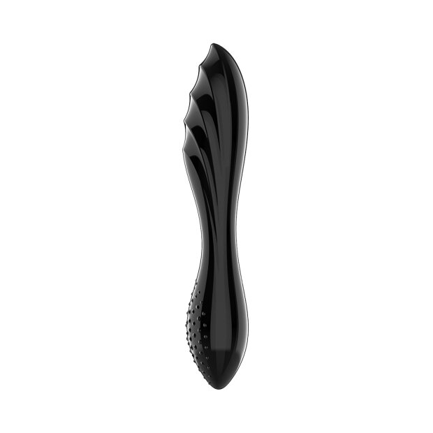 Dazzling Crystal 1 - Glass Dildo - Black