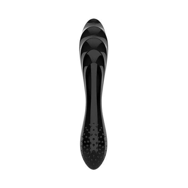 Dazzling Crystal 1 - Glass Dildo - Black