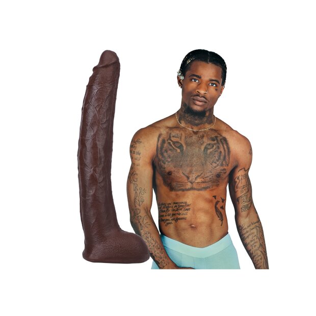 Doc Johnson Damion Dayski Realistic ULTRASKYN Dildo 12" / 30 cm Chocolate