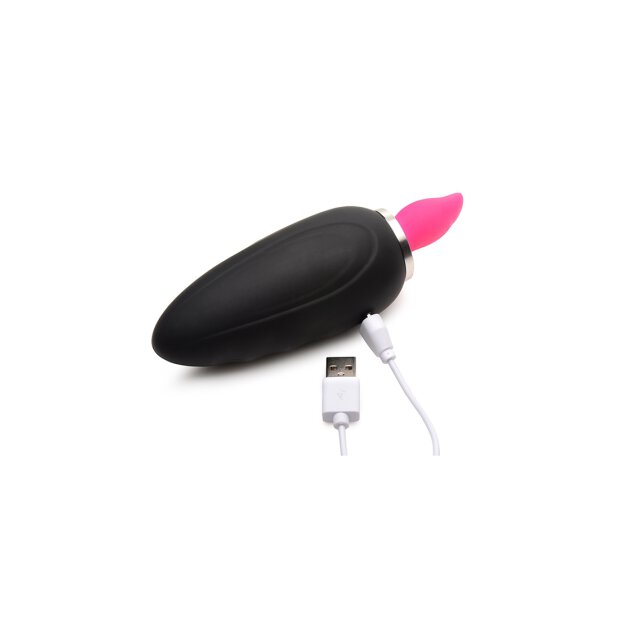 XR Brands Lickgasm Mini Vibrator mit Leck + Saugfunktion rosa