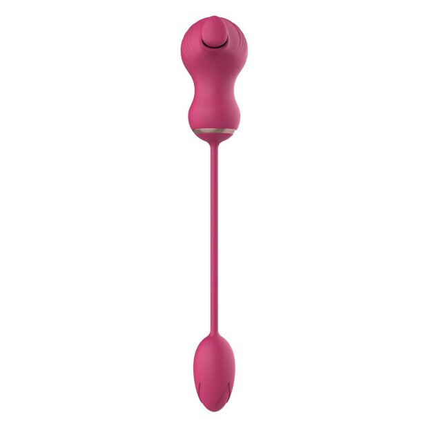 Essentials Flexible Dual Stimulator And Vibrating Egg Pink