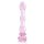 Glaze Glass Rosebud Beaded Dildo - 20 cm