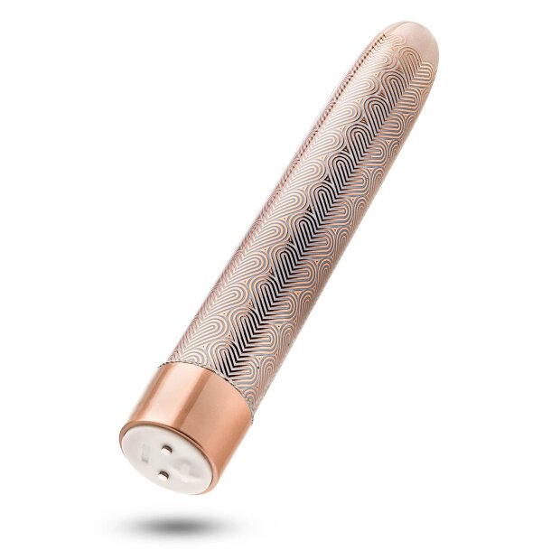 The Collection Lattice 7 Inch Rechargeable Vibe Rose Gold