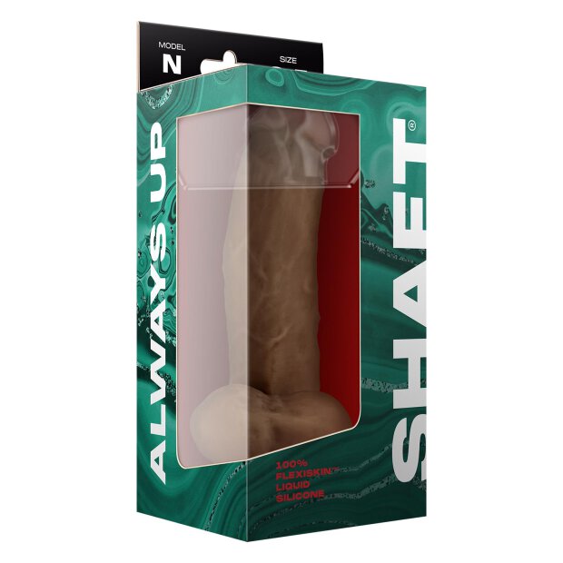 Shaft Model N 8,5 Inch Liquid Silicone Dong With Balls Oak  21,5  cm