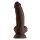 Shaft Model N 7,5 Inch Liquid Silicone Dong With Balls Mahogany 19 cm