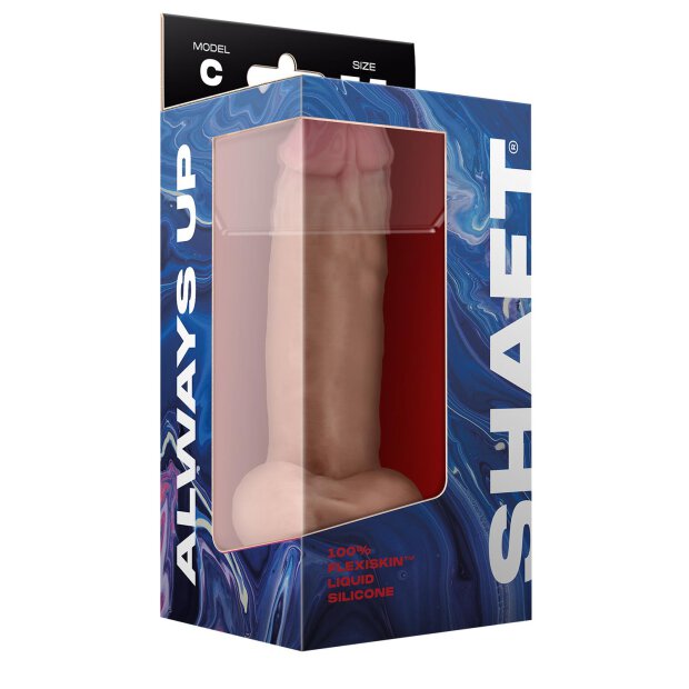 Shaft Model C 7,5 Inch Liquid Silicone Dong With Balls Pine 19 cm