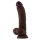 Shaft Model C 9,5 Inch Liquid Silicone Dong With Balls Mahogany 24,1 cm