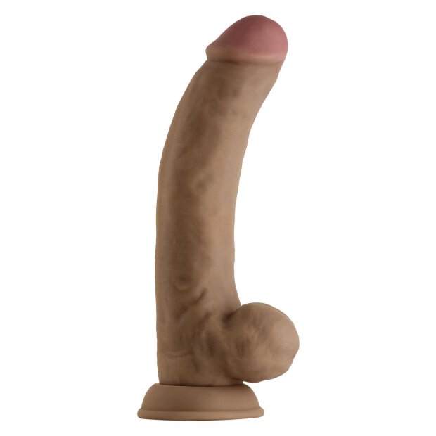 Shaft Model C 9,5 Inch Liquid Silicone Dong With Balls Oak 24,1 cm