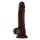 Shaft Model A 10,5 Inch Liquid Silicone Dong With Balls Mahogany 25,4 cm