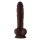 Shaft Model A 10,5 Inch Liquid Silicone Dong With Balls Mahogany 25,4 cm