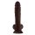 Shaft Model A 10,5 Inch Liquid Silicone Dong With Balls Mahogany 25,4 cm