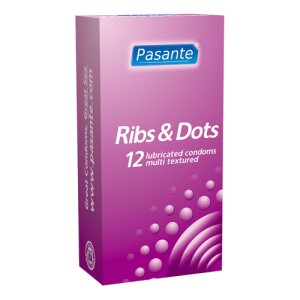 Pasante Ribs & Dots Condoms 12 Stück
