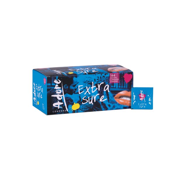 Adore Extra Sure Condoms 144 pcs
