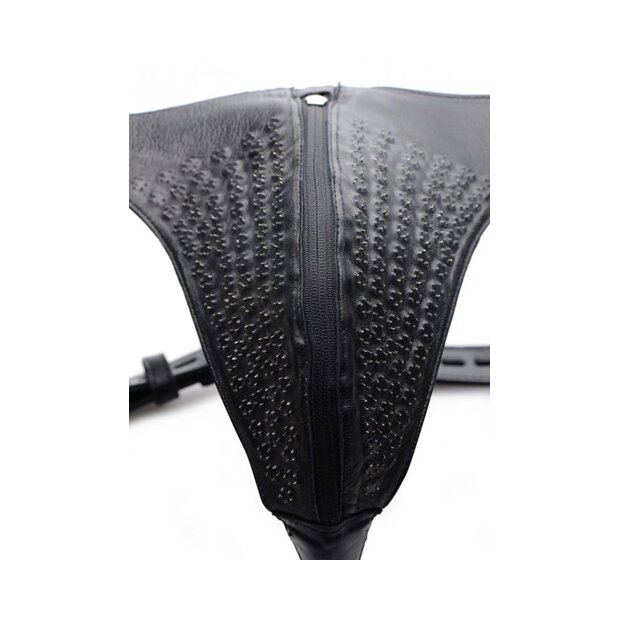 XR Brands Spiked Leather Confinement Jockstrap