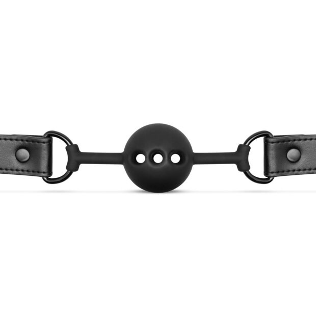 Breathable Silicone Ball Gag - Black